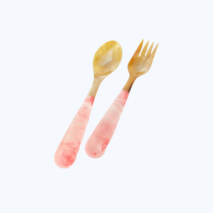 Grand Slam Servers, Pink with Tan Horn