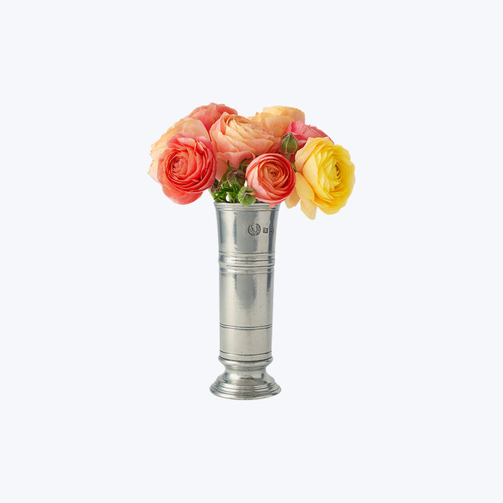 Footed Cylinder Vase