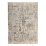 Grey Tibetan Contemporary Wool Silk Blend Rug - 9' x 12'