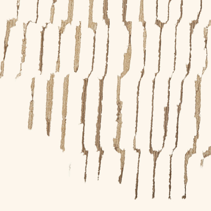Ivory Tibetan Contemporary Wool Rug - 8' x 10'