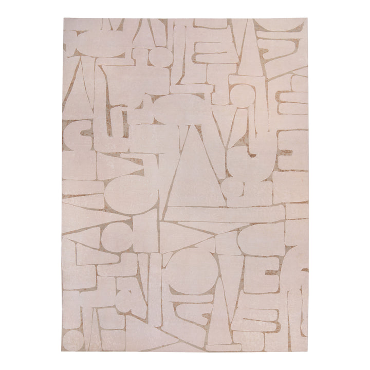 Image for Natural Tibetan Contemporary Wool Silk Blend Rug - 9' x 12'