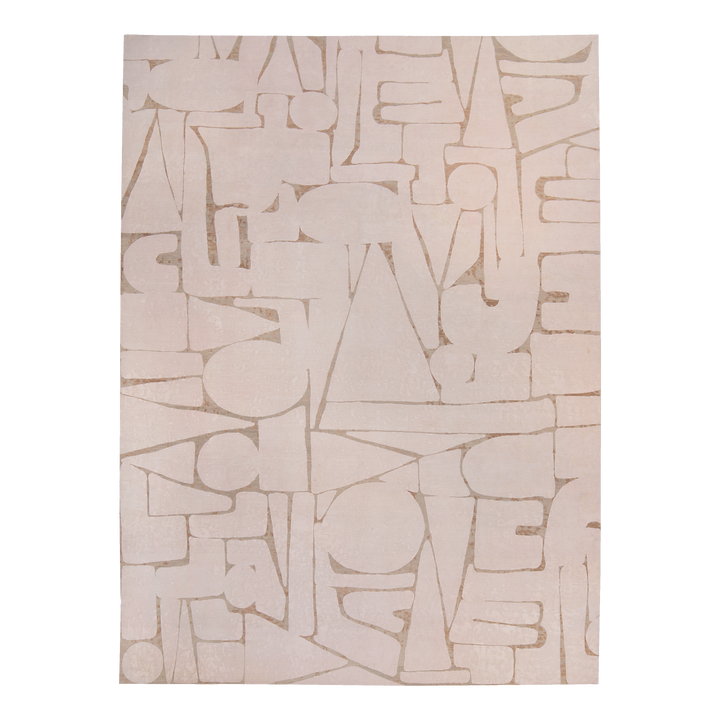 Image for Natural Tibetan Contemporary Wool Silk Blend Rug - 9' x 12'