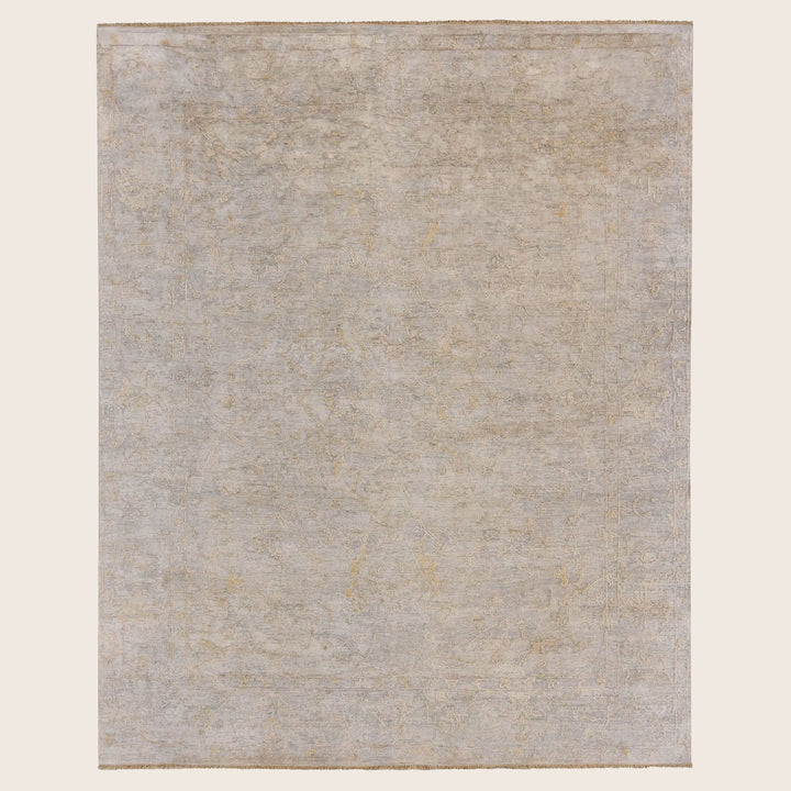 Grey Transitional Silk Rug