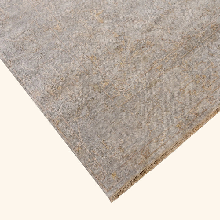 Grey Transitional Silk Rug
