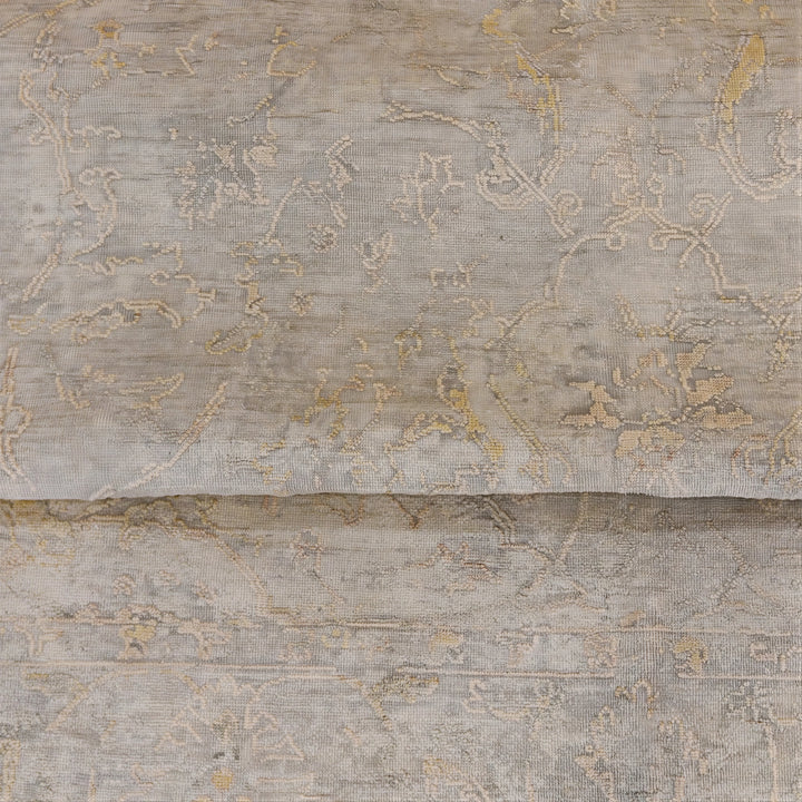 Grey Transitional Silk Rug