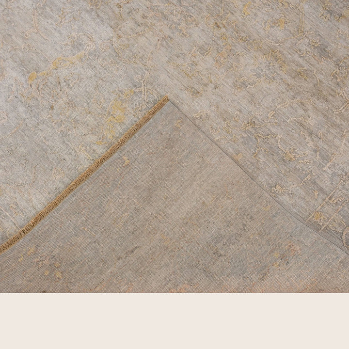 Grey Transitional Silk Rug