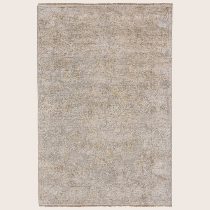 Grey Transitional Silk Rug