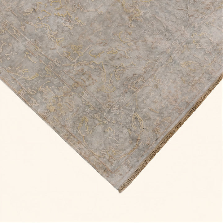 Grey Transitional Silk Rug