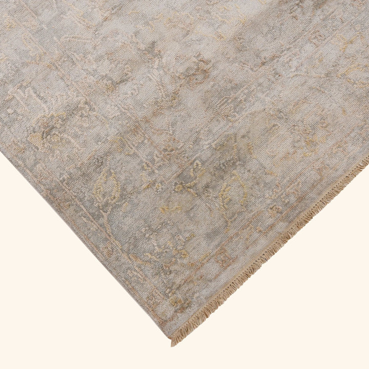 Grey Transitional Silk Rug