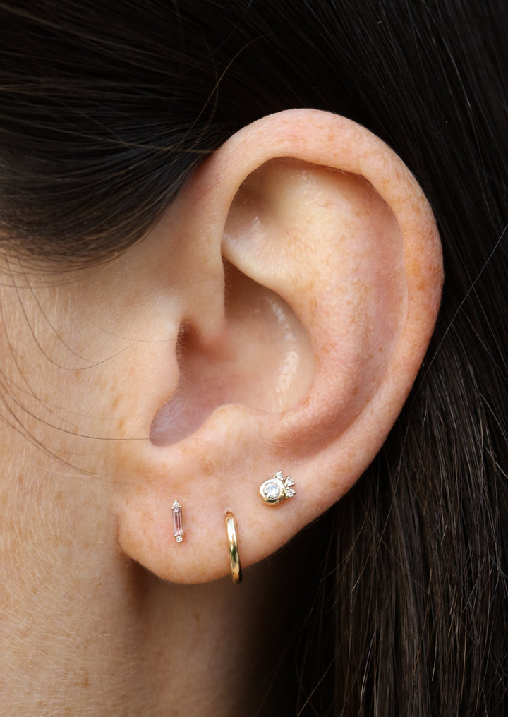 Dazzle Stud with Pink Sapphire