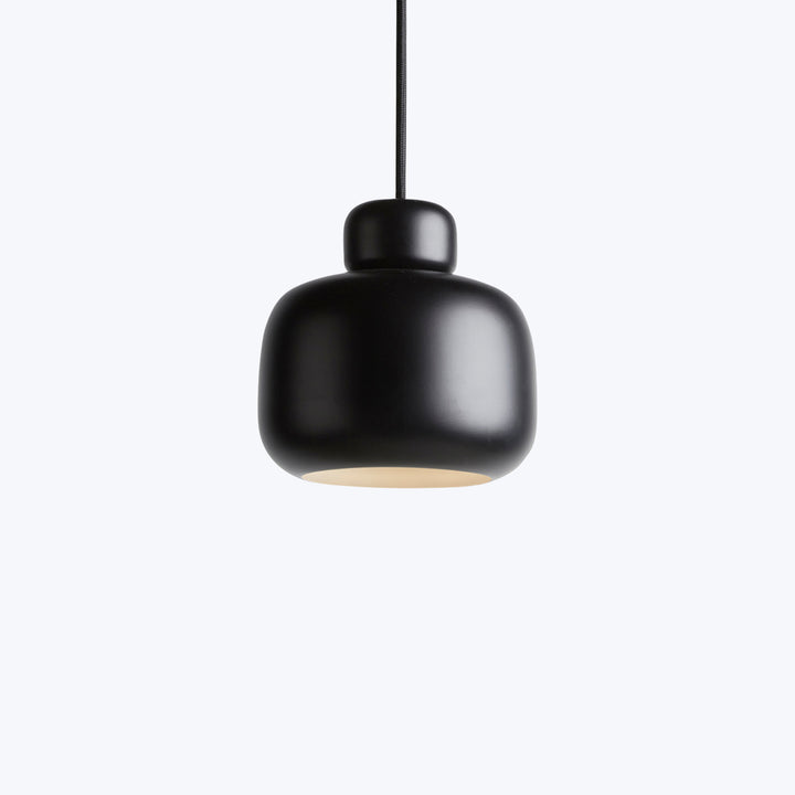 Stone Large Pendant Black