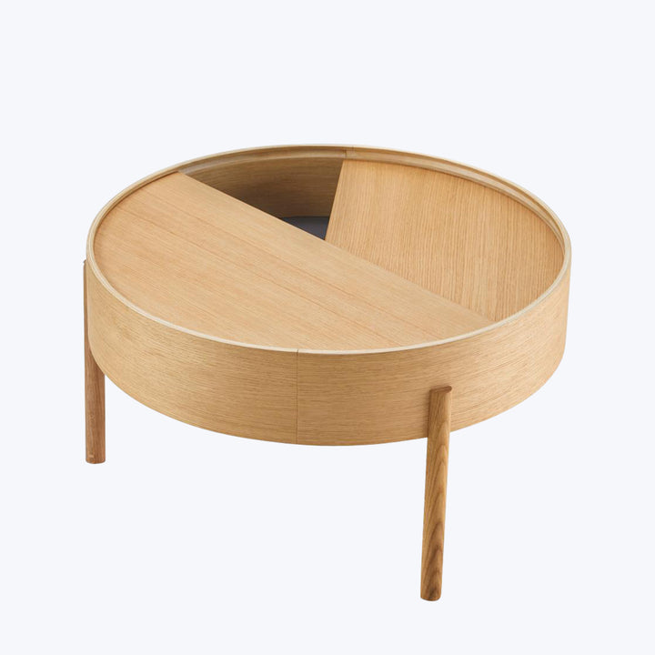 Arc Coffee Table 26" Diameter / Oiled Oak