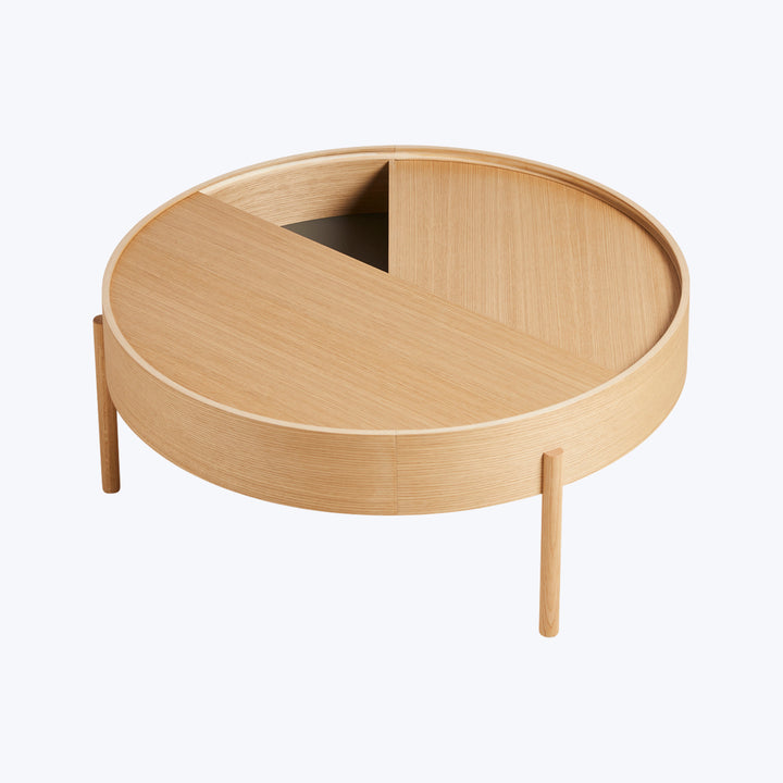 Arc Coffee Table 35" Diameter / Oiled Oak