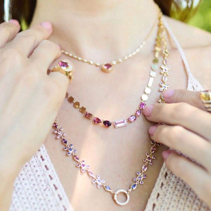 Pink Rock Candy Shine Necklace