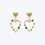 Small Love Transformer Earrings - Green