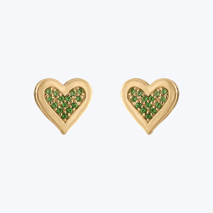 Small Love Transformer Earrings - Green