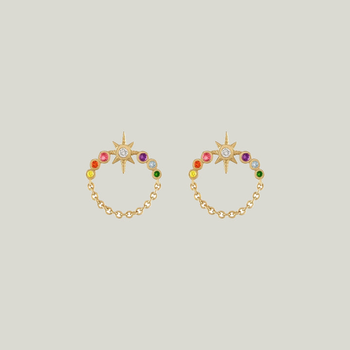 Rainbow Orbit Studs