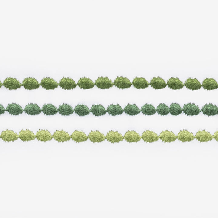 Amara Triple Pearl Sateen Duvet Cover Palm Green / Full/Queen