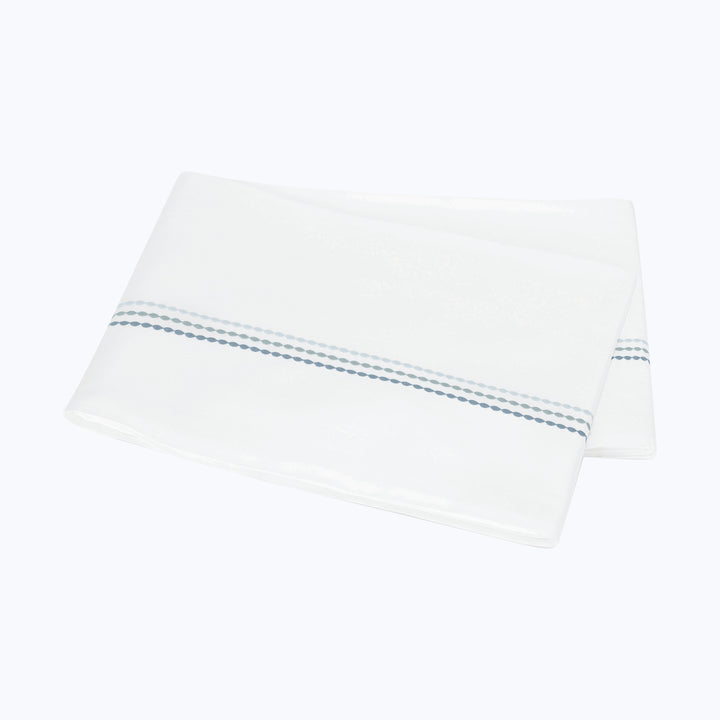 Amara Triple Pearl Sateen Flat Sheet Hazy Pool / Full/Queen