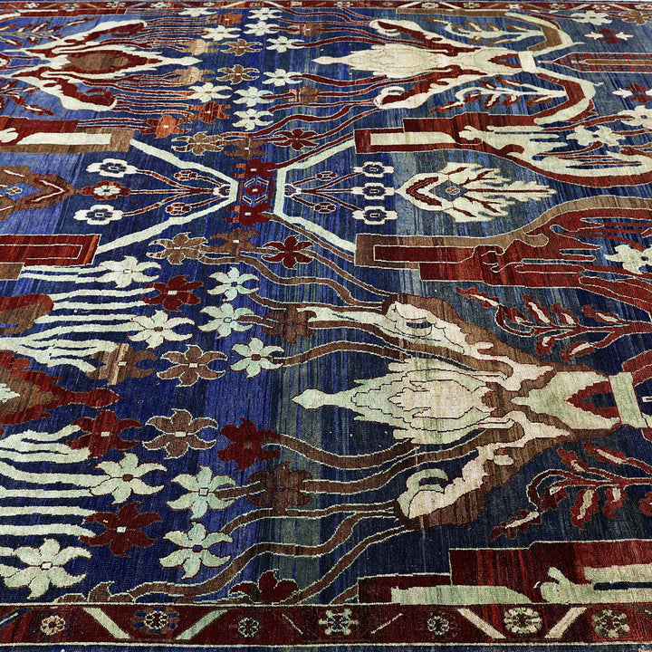 Blue Alchemy Transitional Wool Silk Blend Rug - 8’8" x 11'10"