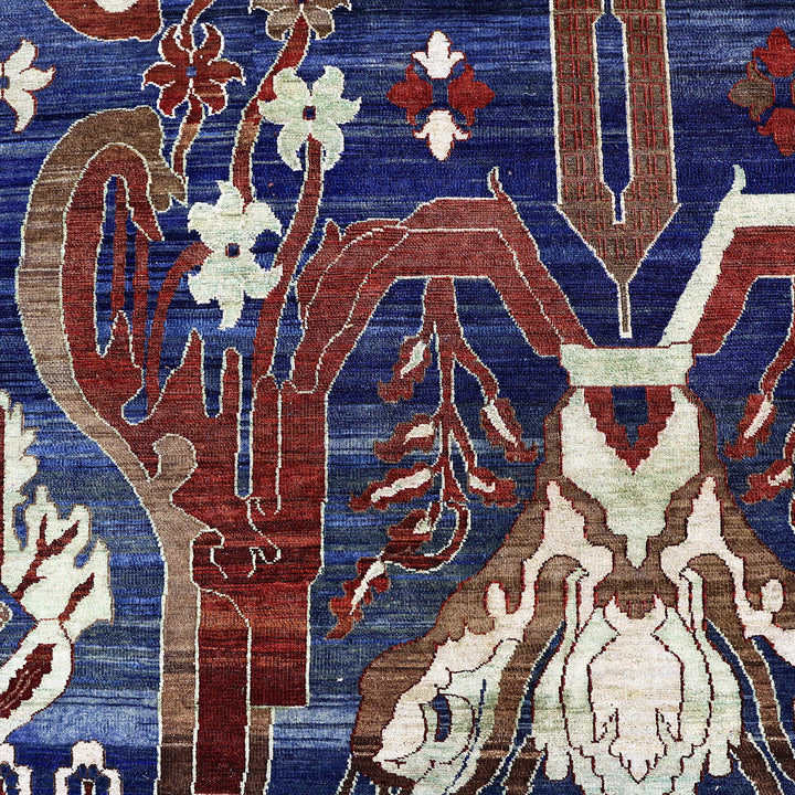 Blue Alchemy Transitional Wool Silk Blend Rug - 8’8" x 11'10"