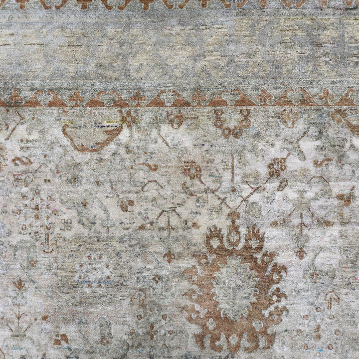 Blue Alchemy Transitional Silk Rug - 9' x 12'4"