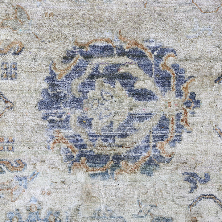 Blue Alchemy Transitional Silk Rug - 9' x 12'4"