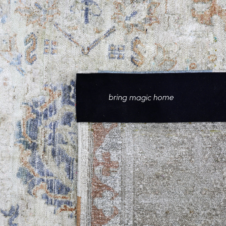 Blue Alchemy Transitional Silk Rug - 9' x 12'4"