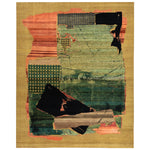 Gold Alchemy Contemporary Wool Silk Blend Rug - 8' x 10'1"