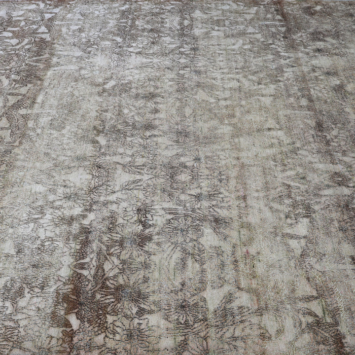 Beige Alchemy Transitional Silk Rug - 7'10" x 10'2"