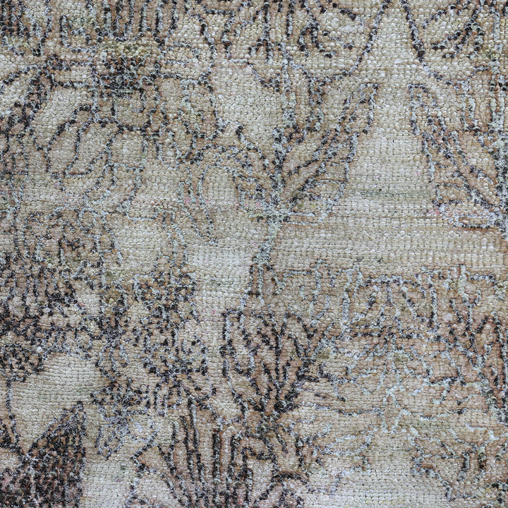 Beige Alchemy Transitional Silk Rug - 7'10" x 10'2"