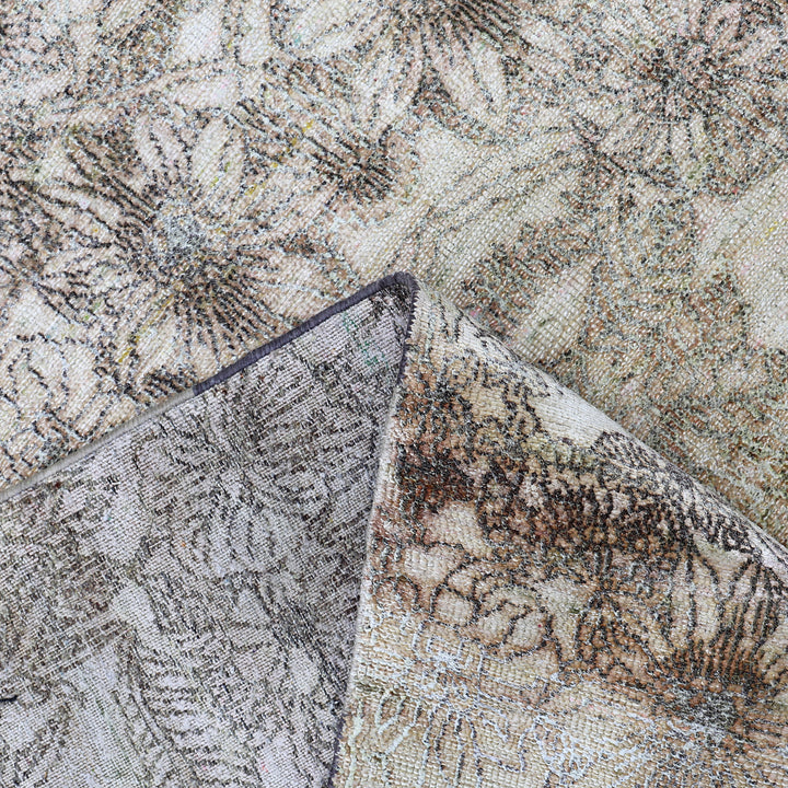 Beige Alchemy Transitional Silk Rug - 7'10" x 10'2"