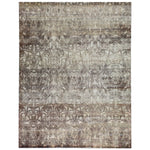 Beige Alchemy Transitional Silk Rug - 7'10" x 10'2"