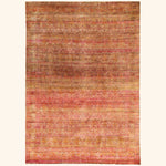 Orange Alchemy Transitional Silk Rug - 9'9" x 14'
