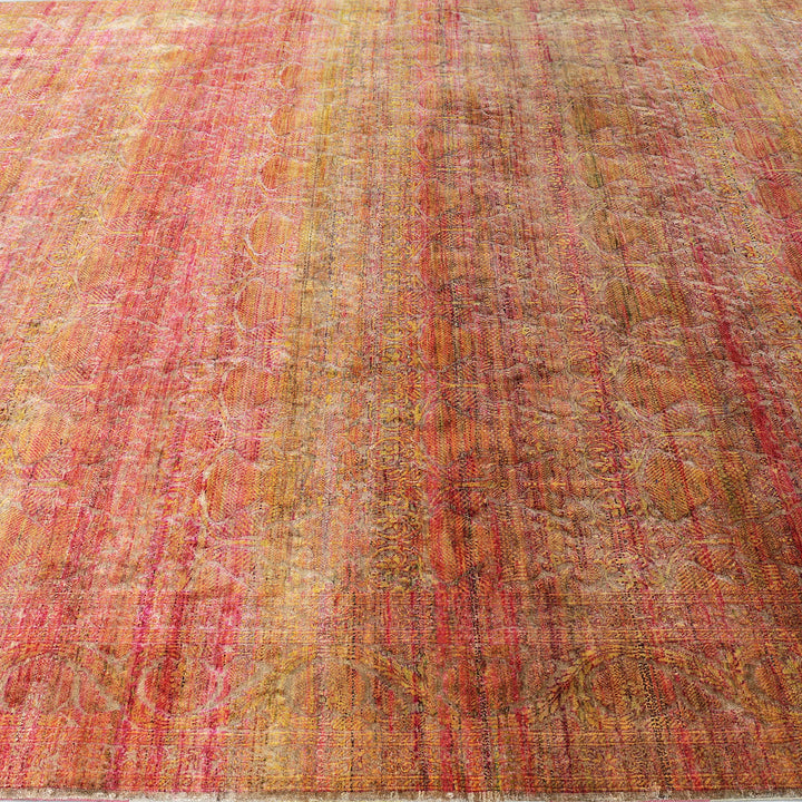 Orange Alchemy Transitional Silk Rug - 9'9" x 14'