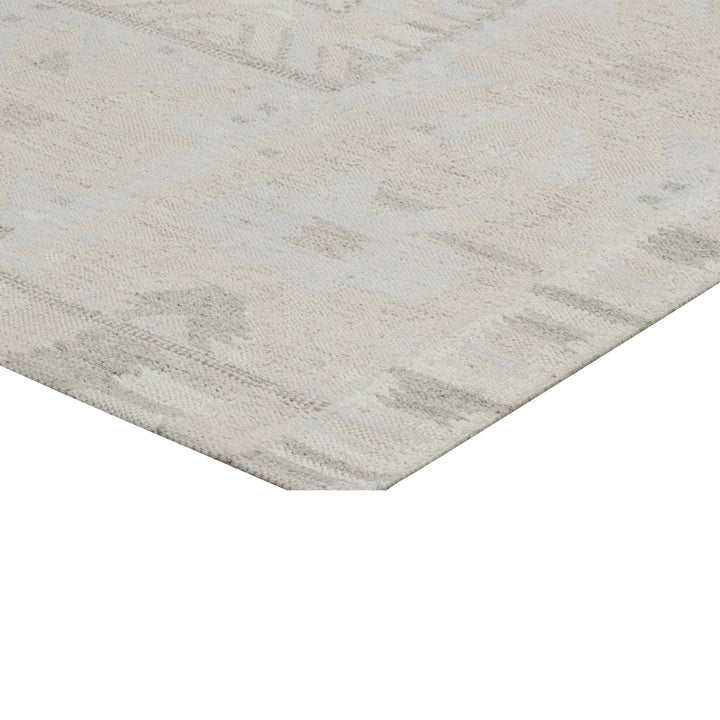 Grey Swedish Inspired Flatweave Wool Rug - 10'2" x 14'4"