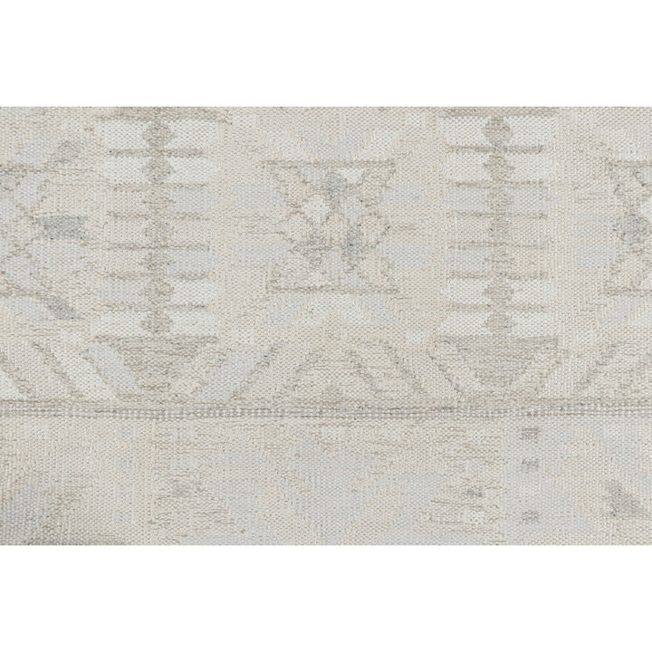 Grey Swedish Inspired Flatweave Wool Rug - 10'2" x 14'4"