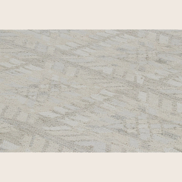 Grey Swedish Inspired Flatweave Wool Rug - 10'2" x 14'4"