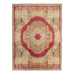 Red Traditional Wool Rug - 10'2" x 13'9"