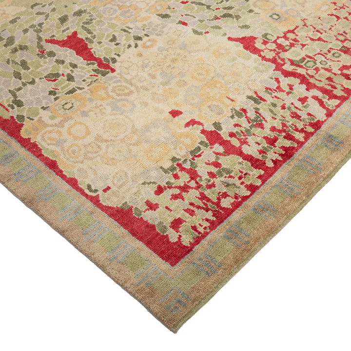 Red Traditional Wool Rug - 10'2" x 13'9"