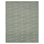 Green Swedish Inspired Wool Rug - 8'4" x 10'4"