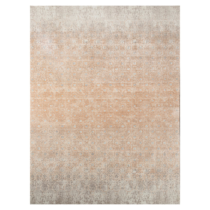Copper Transitional Silk Wool Blend Rug - 10' x 13'10"