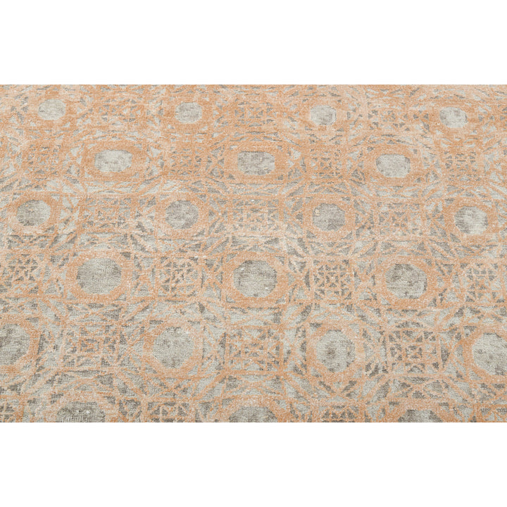 Copper Transitional Silk Wool Blend Rug - 10' x 13'10"