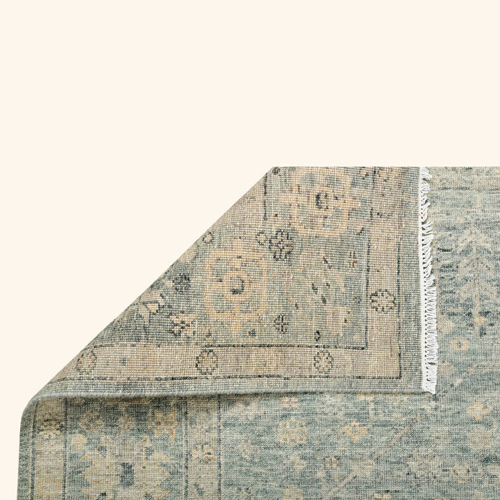 Blue Transitional Wool Rug - 10' x 13'10"