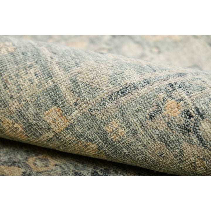 Blue Transitional Wool Rug - 10' x 13'10"