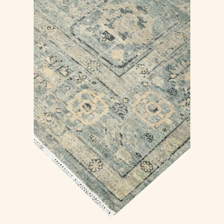 Blue Transitional Wool Rug - 10' x 13'10"