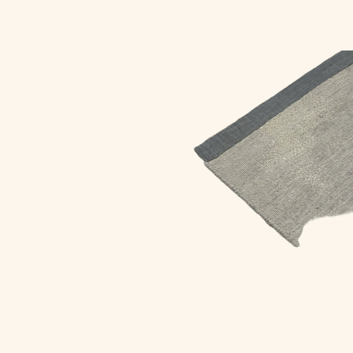 Grey Contemporary Silk Wool Blend Rug - 10' x 14'
