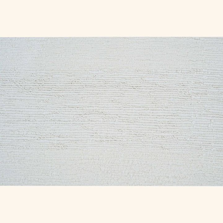 White Solid Wool Rug - 10' x 14'
