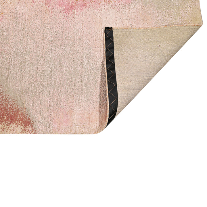 Gold Contemporary Silk Wool Blend Rug - 10'1" x 14'4"