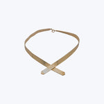 Tiffany & Co. Vintage 14KYG Crossover Ribbon Necklace